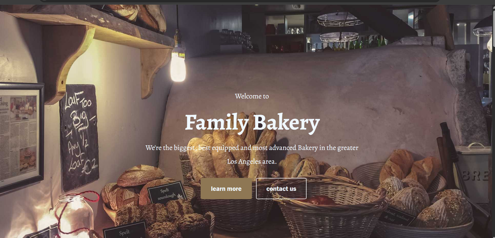 Bakery Website